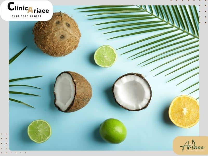 استفاده از محلول روغن نارگیل و آبلیمو