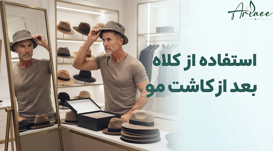 استفاده از کلاه بعد از کاشت مو