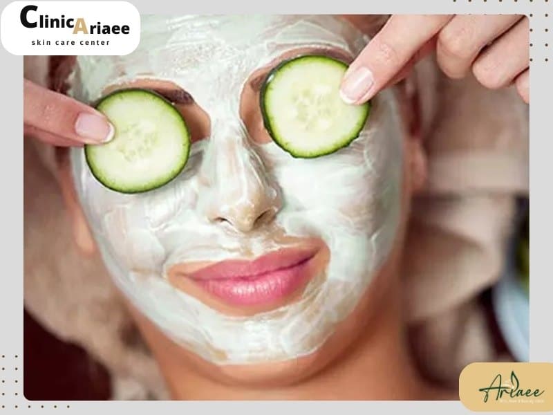 ماسک خیار برای جوانسازی پوست صورت در خانه
